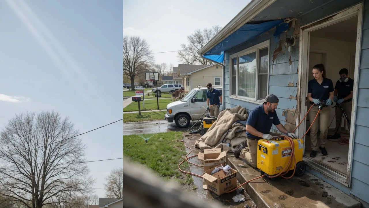 Basement Flood Cleanup in Lewisville, IN near me